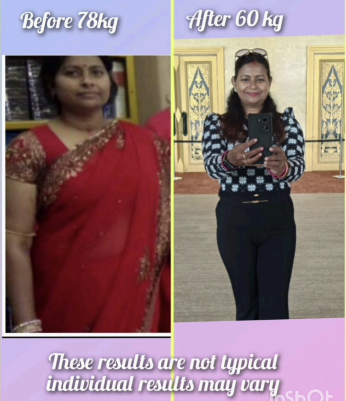Transformation shared by Smiling Transformations community member 1